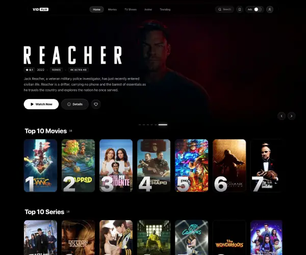Screenshot of VidFlix